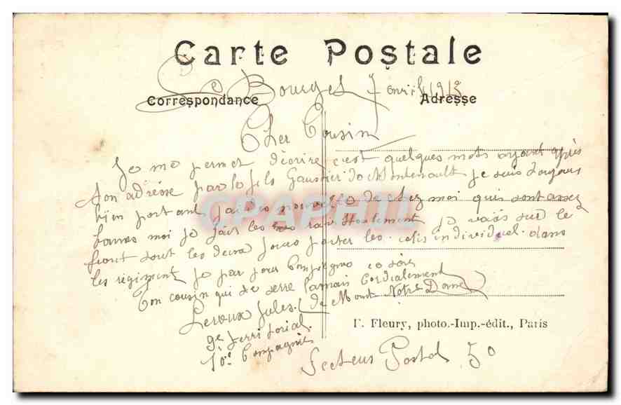 CPA Paris Vestiges des Fondations de la Bastille Tour de la Liberte  — Verso