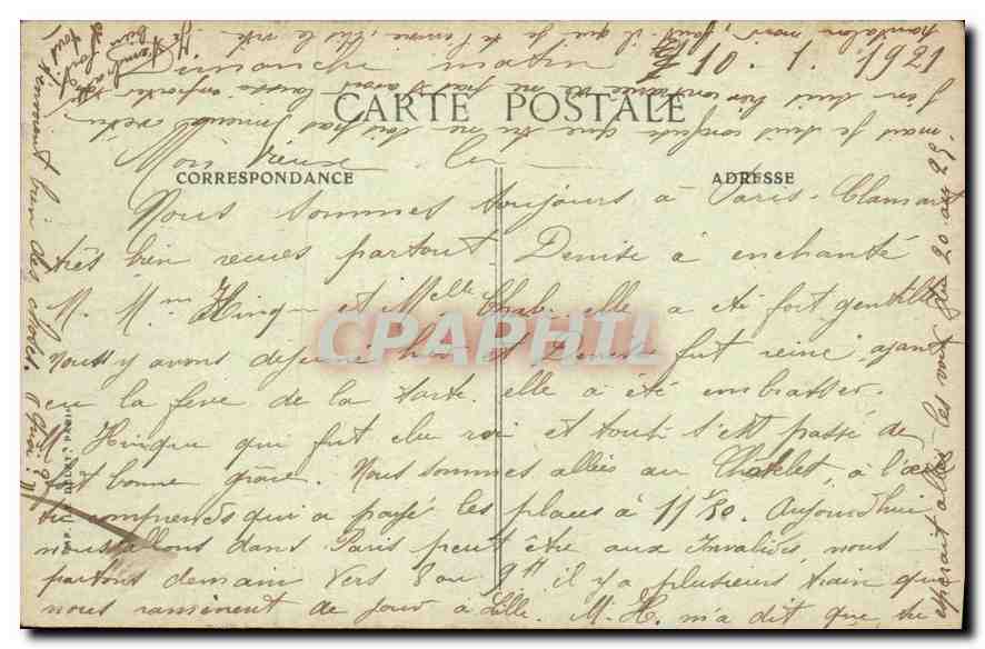 CPA Paris Place de la Bastille La Colonne de Juillet  — Verso