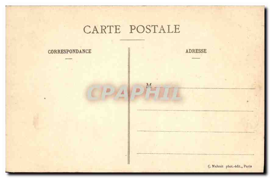 CPA Paris Les Buttes Chaumont Le Belvedere et le Passeur  — Rückseite