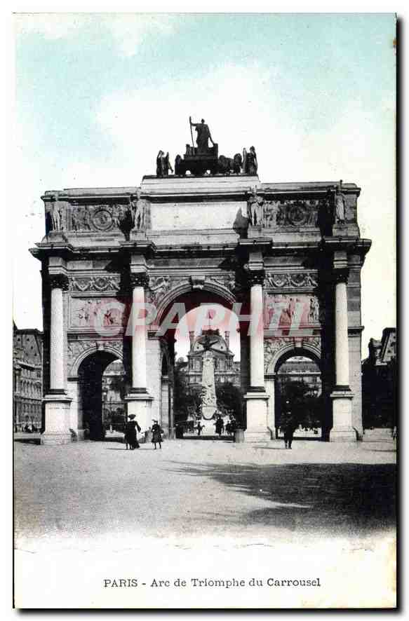 CPA Paris Arc de Triomphe du Carrousel 