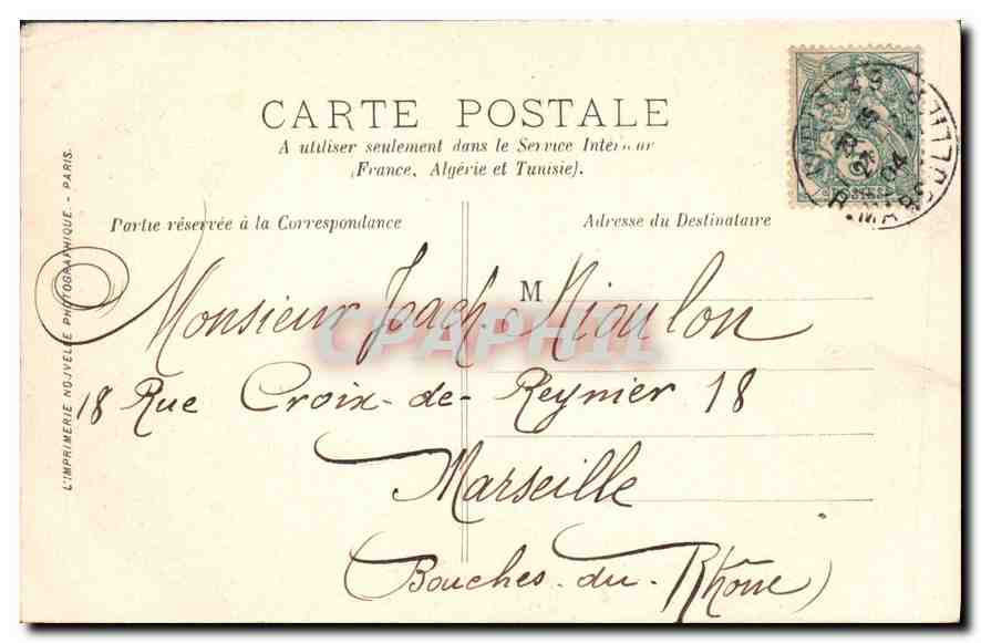 CPA Paris Le Luxembourg Fontaine de Carpeaux  — Rückseite