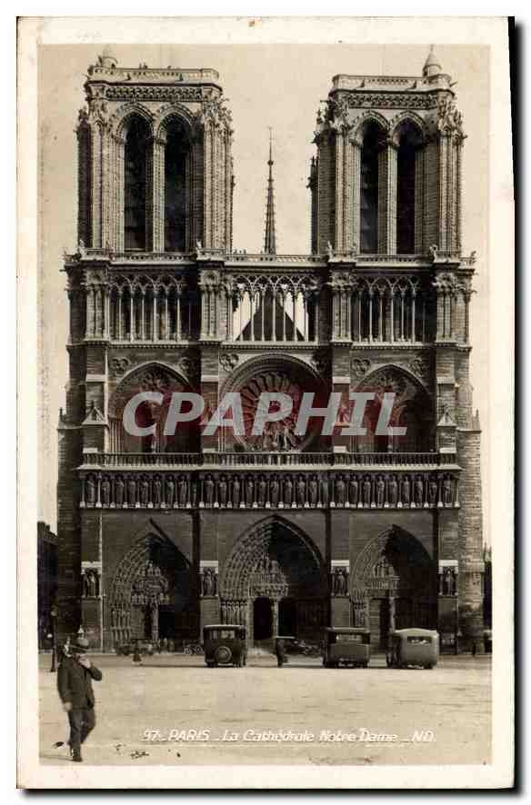 CPA Paris La Cathedrale Notre Dame 
