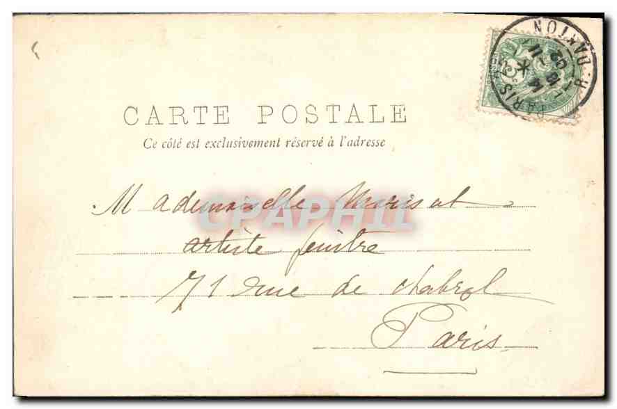 CPA Paris Le Musee de Cluny et le nouveau Square  — Rückseite