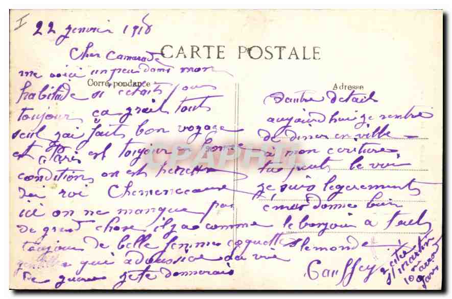 CPA Paris Butte Montmartre Le Chevalier de la Barre  — Rückseite