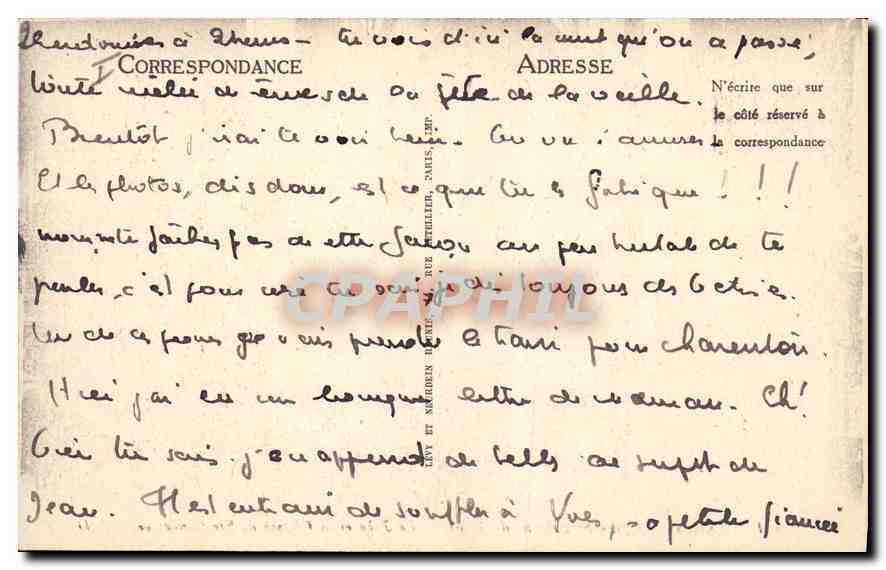 CPA Paris Eglise St Etienne du Mont Le Jube et la Chasse de Ste Genevieve  — Rückseite