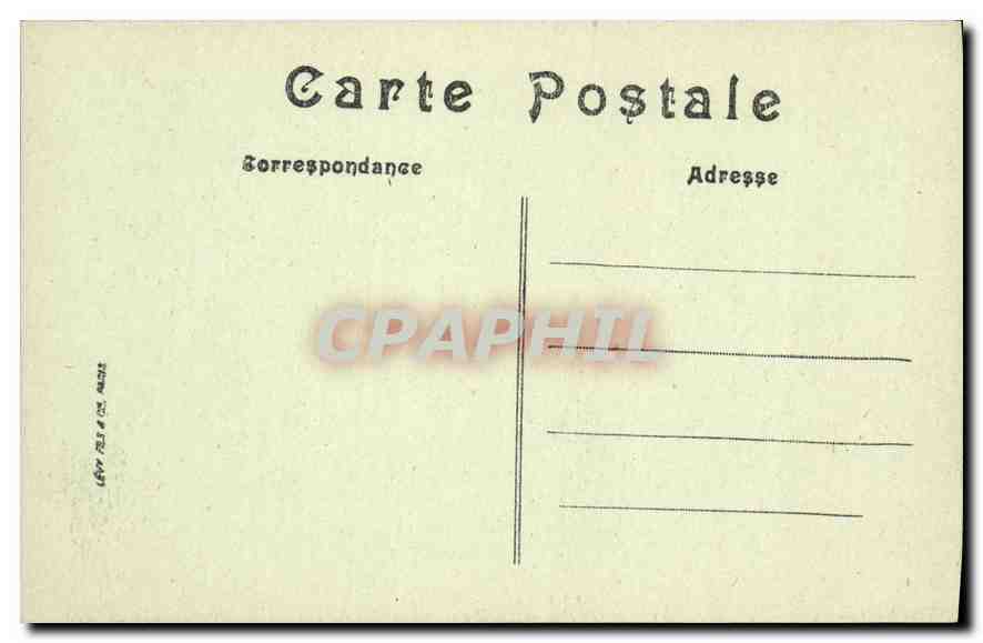 CPA Paris Le Palais de Justice  — Rückseite