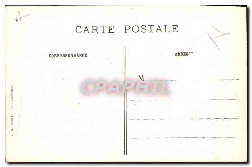 CPA Paris Jardin des Tuileries L'Arc de Triomphe du Carrousel  — Rückseite