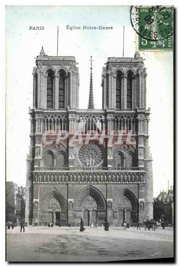 CPA Paris Eglise Notre Dame 