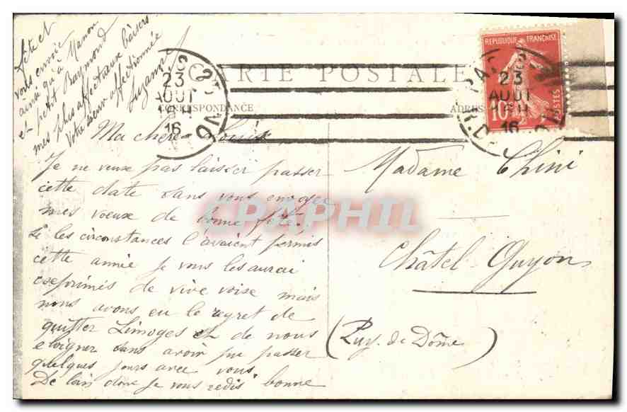 CPA Paris L'Arc de Triomphe de l'Etoile  — Rückseite
