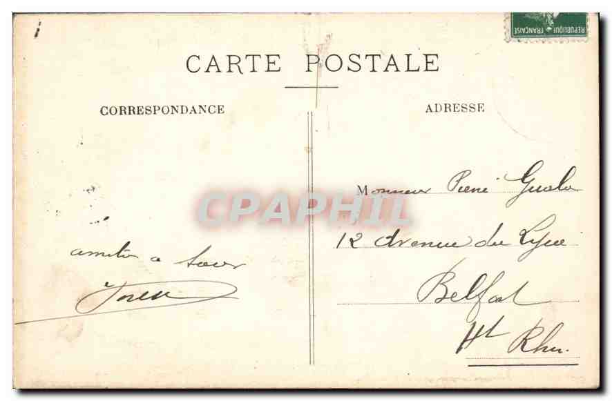 CPA Paris Arc de Trimphe de la Place du Carrousel  — Rückseite