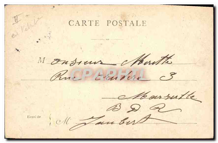 CPA Paris Le Theatre Francais  — Rückseite
