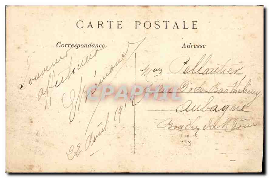 CPA Paris L'Arc de Triomphe de l'Etoile  — Rückseite