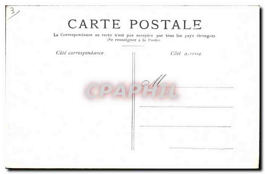 CPA Paris La Conciergerie  — Rückseite