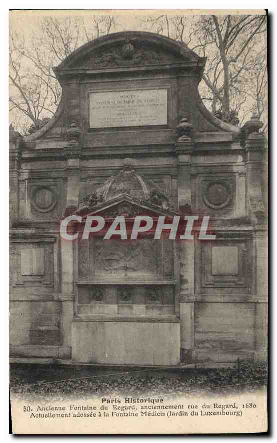CPA Paris Historique Ancienne Fontaine du Regard 