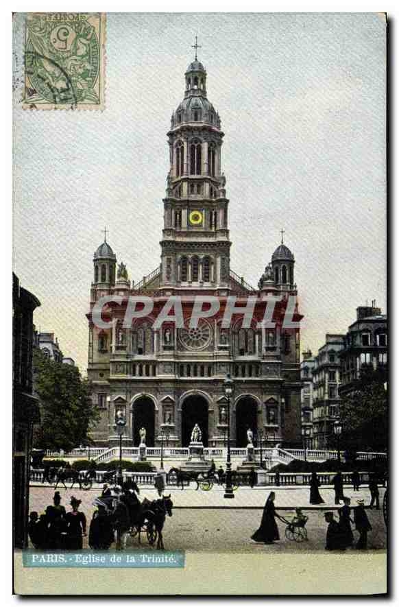 CPA Paris Eglise de la Trinite 