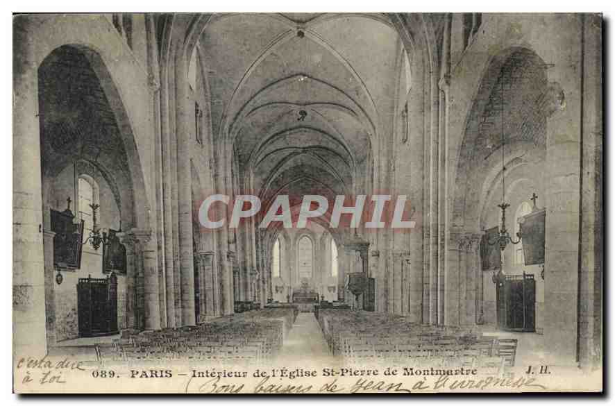 CPA Paris Interieur de l'Eglise St Pierre de Montmartre 