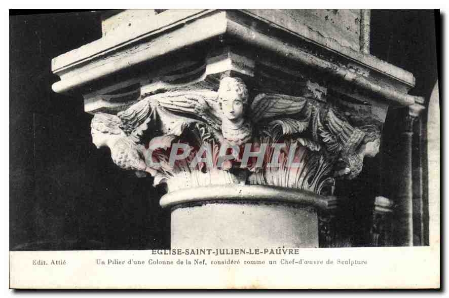 CPA Eglise Saint Julien Le Pauvre 