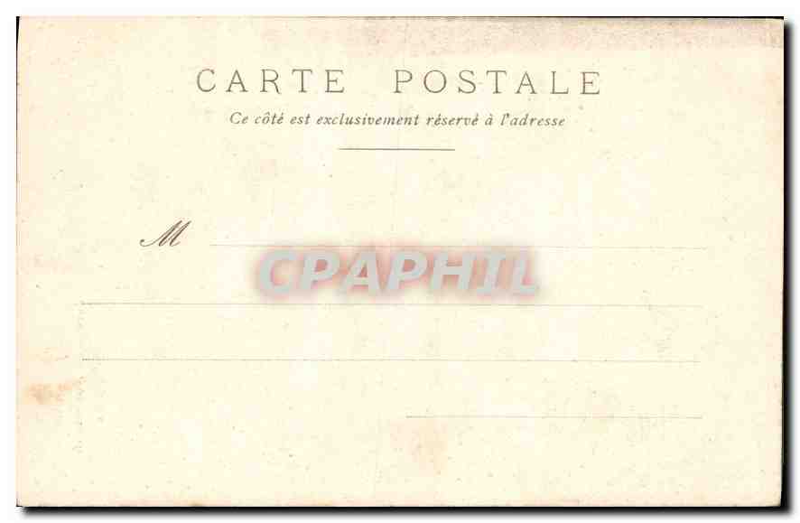 CPA Paris Jardin de Notre Dame de Paris  — Verso
