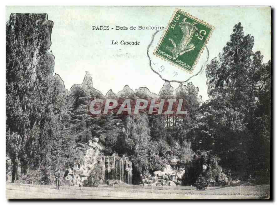 CPA Paris Bois de Boulogne La Cascade 