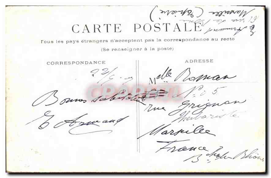 CPA Paris Bois de Boulogne La Cascade  — Rückseite
