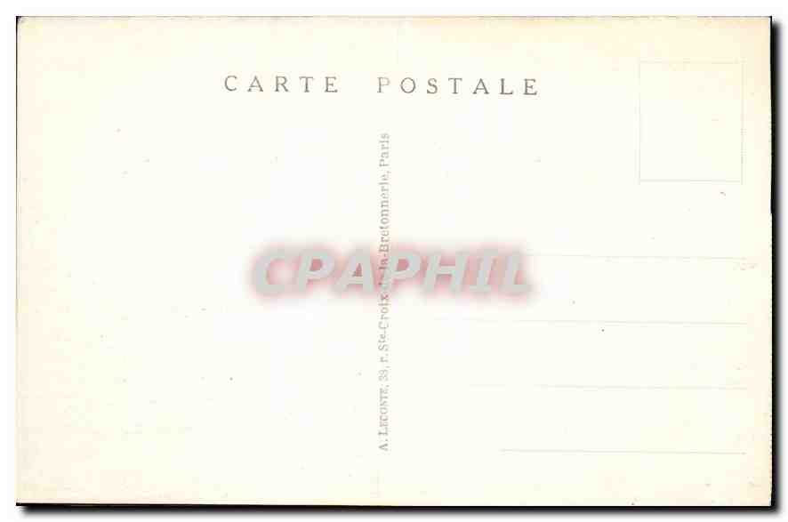 CPA Paris Le Trocadero  — Rückseite