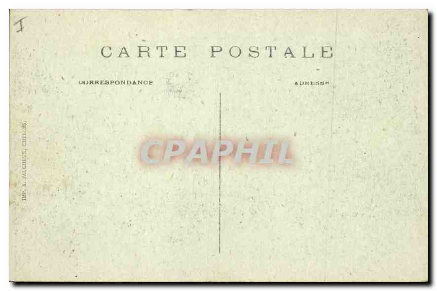 CPA Paris Le Palais de Justice et la Sainte Chapelle  — Rückseite