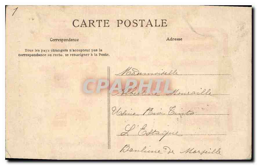 CPA Paris Notre Dame Facade  — Verso