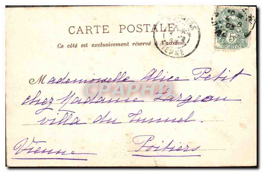 CPA Paris Jardin du Luxembourg Monument d'Eugene Delacroix  — Rückseite