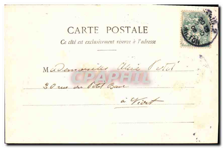 CPA Paris La Petite Grotte au Bois de Boulogne  — Rückseite