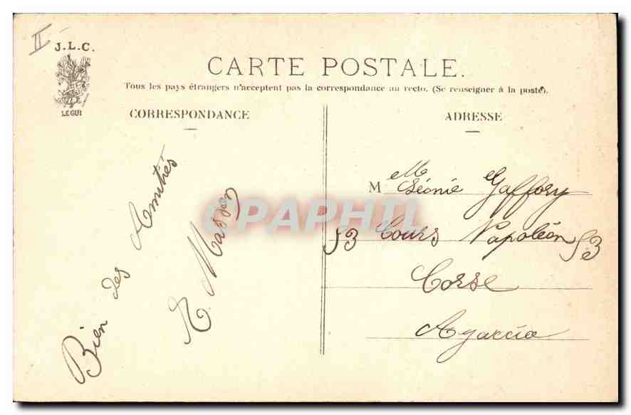 CPA Paris Ancien Abbaye de Saint Martin des Champs  — Verso