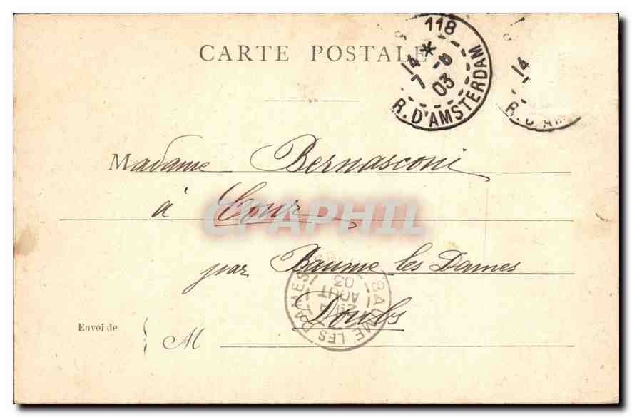 CPA Paris Jardin du Luxembourg  — Rückseite