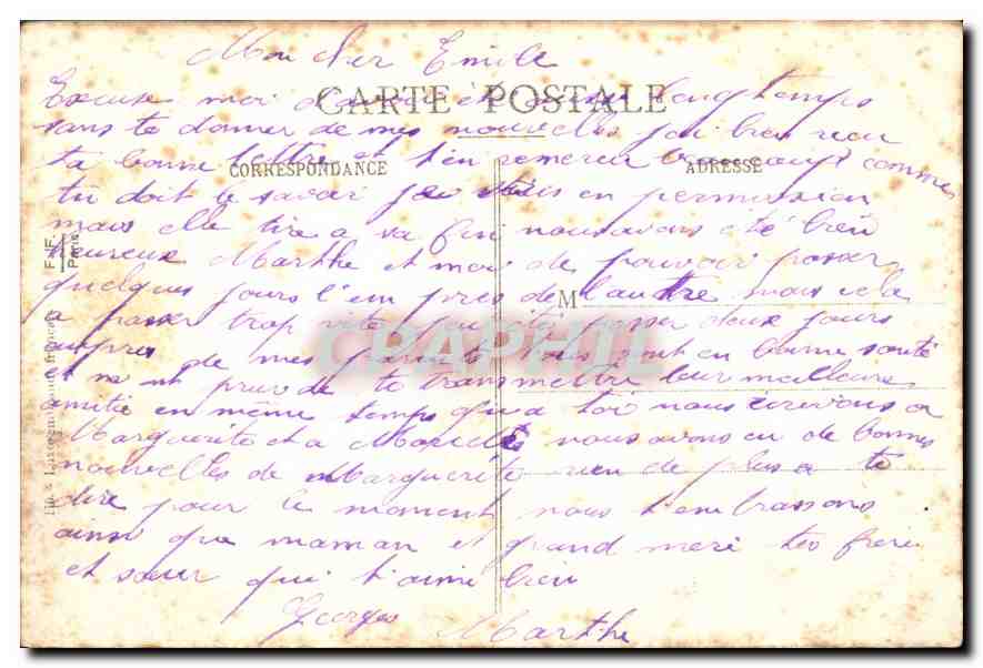 CPA Paris Le Pantheon St Etienne du Mont  — Rückseite
