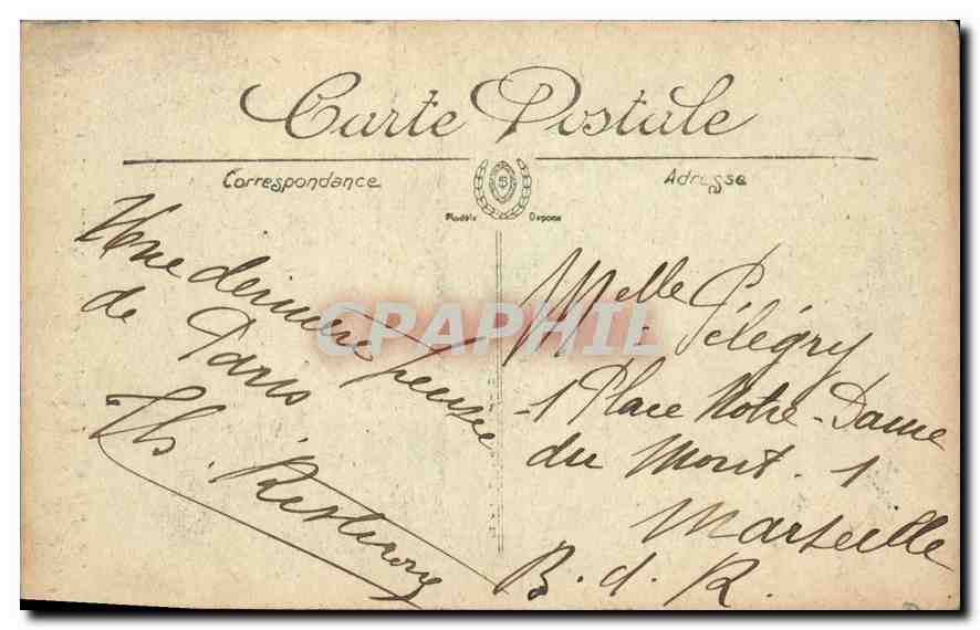 CPA Paris Le Pantheon construit de 1764 a 1790  — Rückseite