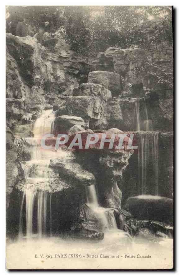 CPA Paris XIX Buttes Chaumont Petite Cascade 
