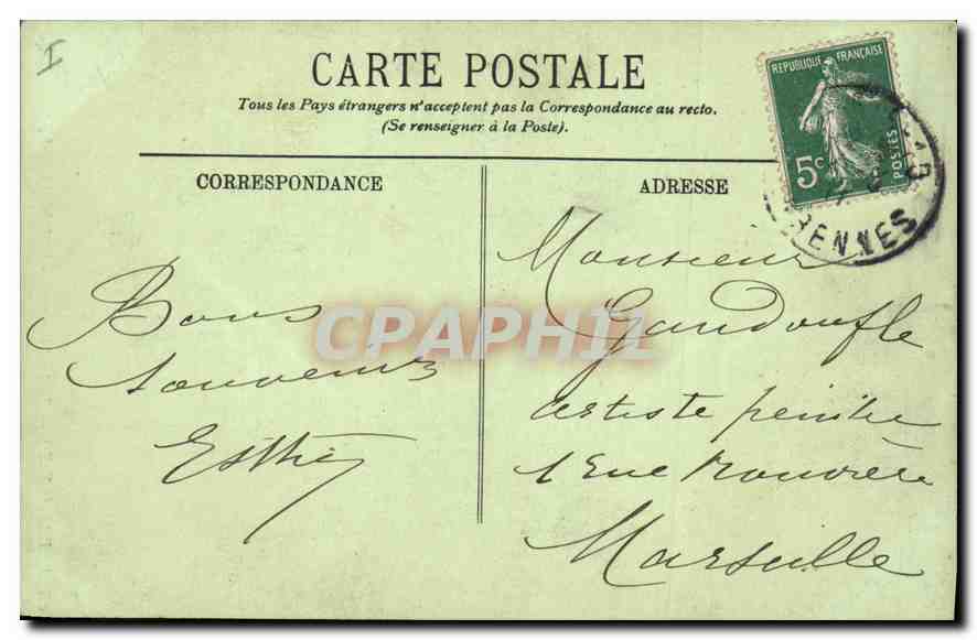CPA Paris Buttes Chaumont Le Belvedere et les Rochers  — Rückseite
