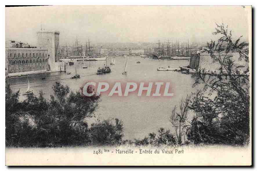 CPA Marseille Entree du Vieux Port 