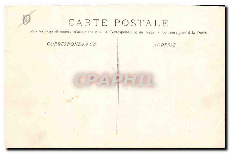 CPA Marseille Entree du Vieux Port  — Verso