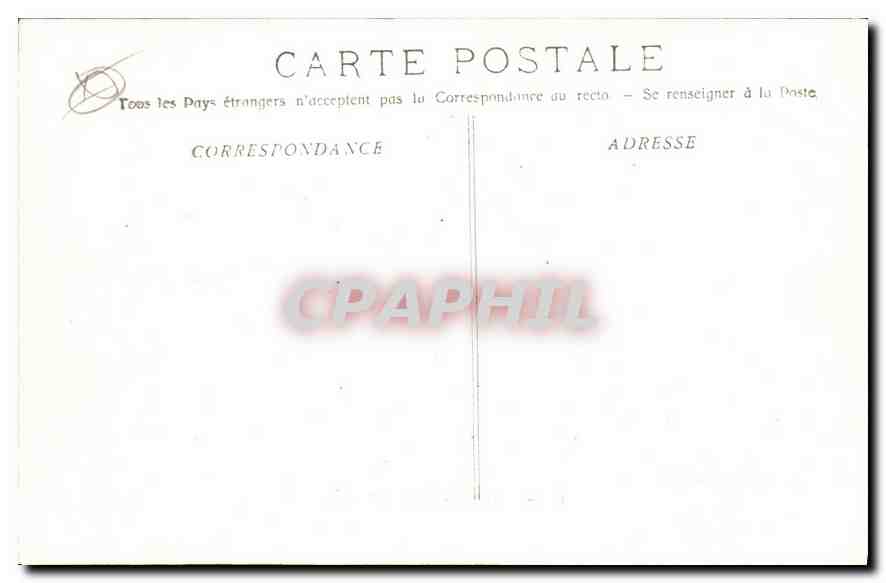 CPA Marseille Le Chateau d'If  — Verso