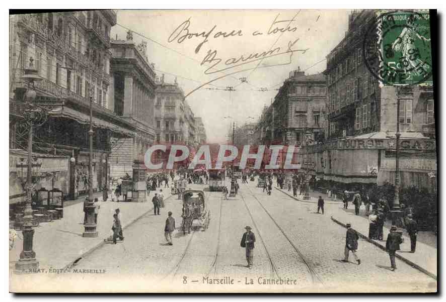 CPA Marseille La Cannebiere 