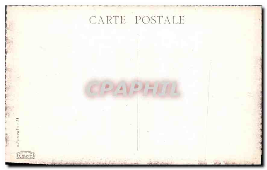 CPA Marseille Quai des Belges  — Verso