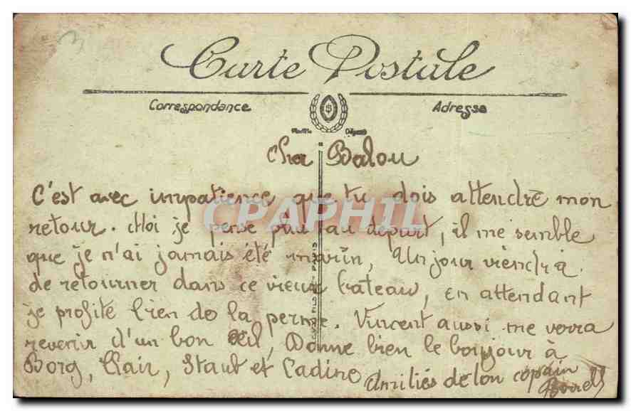 Marseille — Rond-Point und Promenade du Prado — Selecte, n°110 — Rückseite