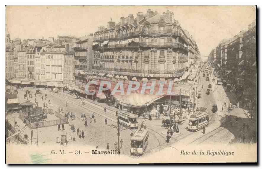CPA Marseille Rue de la Republique 