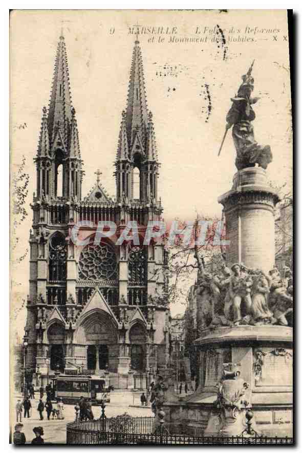 CPA Marseille L'Eglise des Reformes 