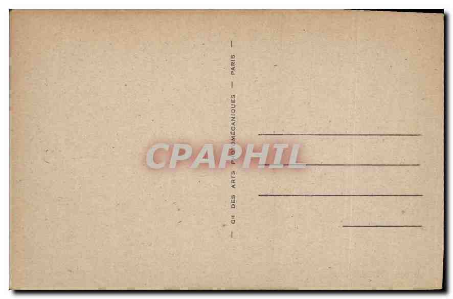 CPA Marseille Le Chateau d'If  — Verso