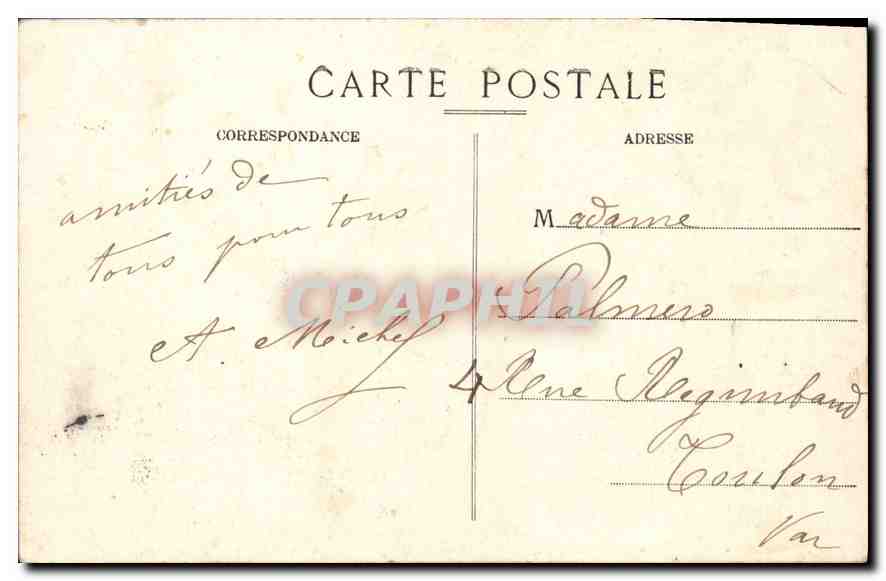 CPA Marseille ND de la Garde La Basilique et la Vierge  — Verso