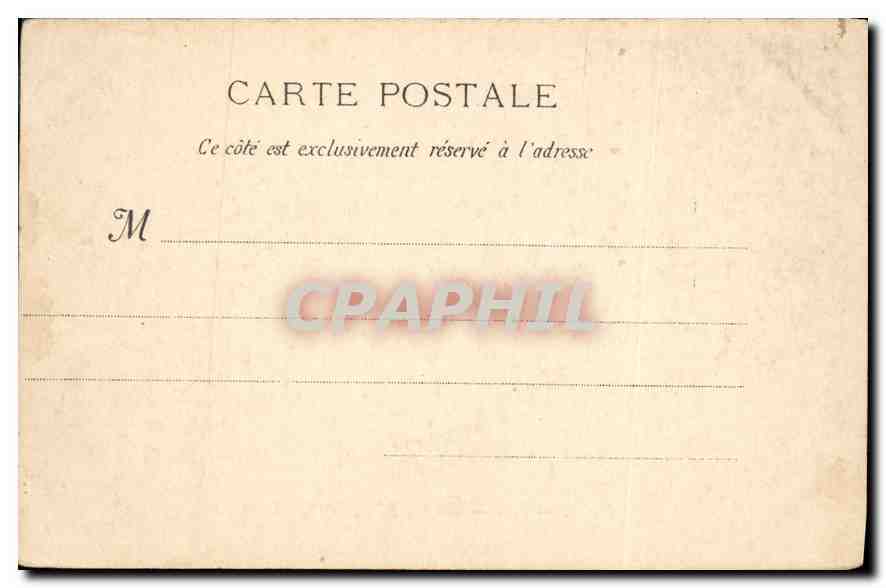 CPA Marseille La Cannebiere  — Verso