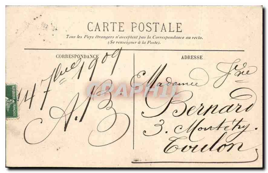 CPA Marseille Rue Noailles  — Verso