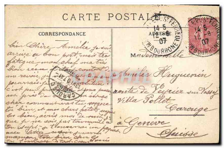 CPA Marseille  — Rückseite