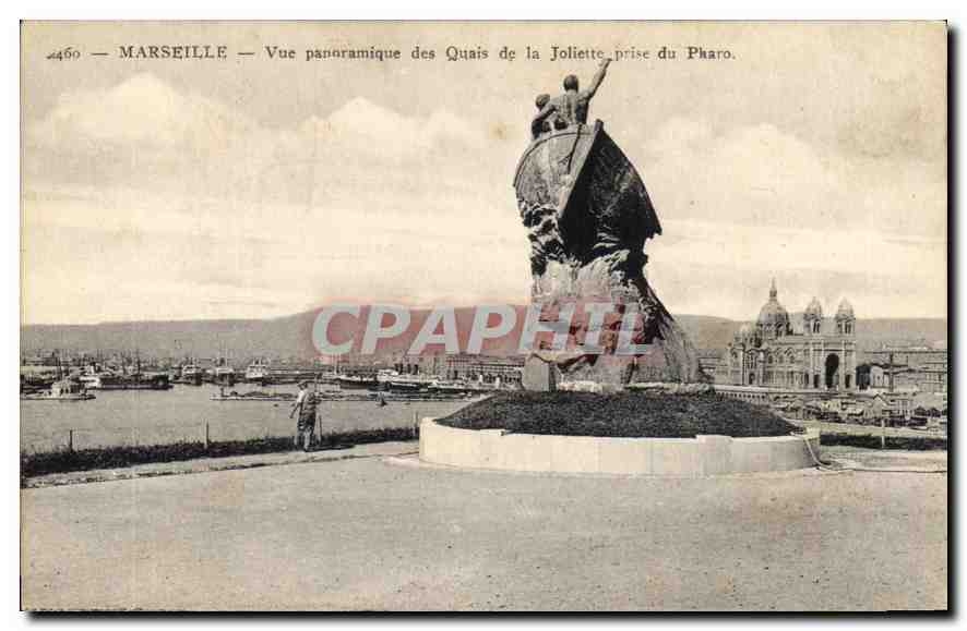CPA Marseille Vue panoramique des Quas de la Joliette du Pharo 