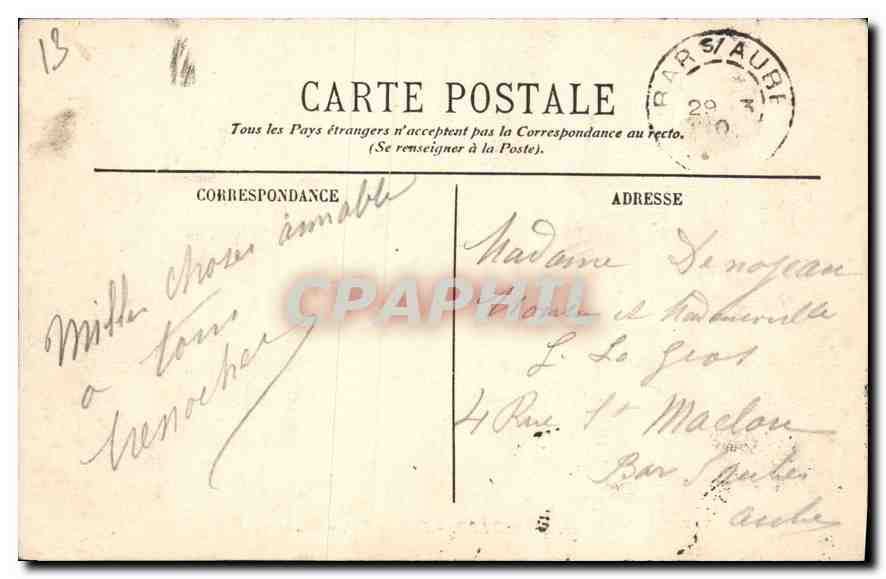CPA Marseille Chateau d'If  — Verso